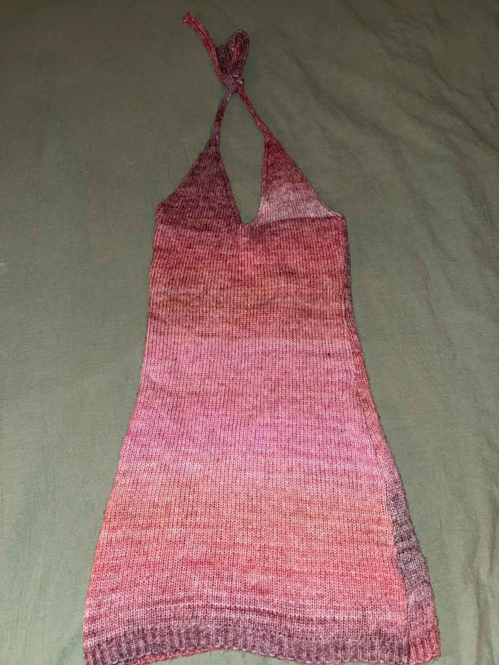 Princess Polly Halter One-Piece Dress in Pink Ombre